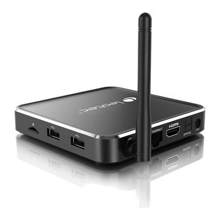 ANDROID TV BOX LEOTEC LETVBOX04 - 4K - OC 2GHZ - 16GB - 2GB RAM - HDMI - LAN - WiFi DUAL - BT - MICRO SD- ANDROID 6 - MANDO A DISTANCIA