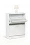 Inde Mueble Zapatero 2 Niveles Color Blanco
