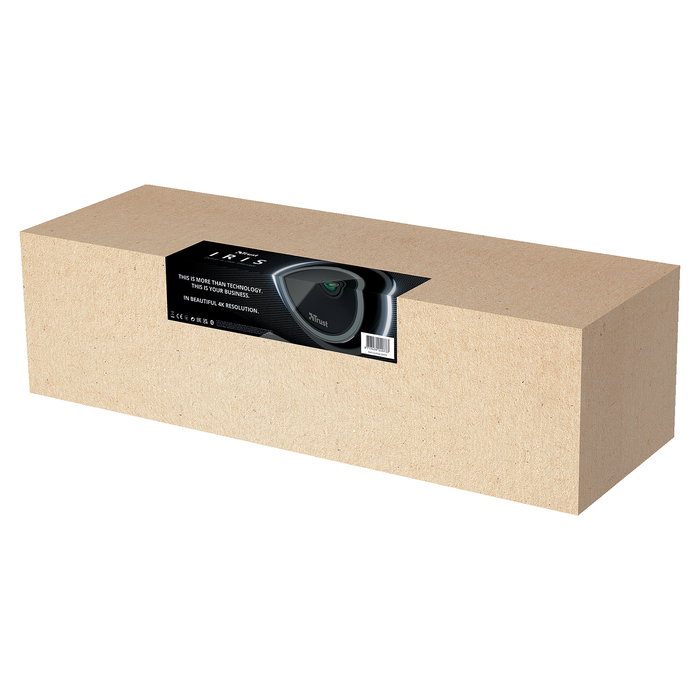 Trust IRIS - Cámara de videoconferencia, 4K Ultra HD (3840 x 2160), 60 fps, Full HD, Zoom, Seguimiento facial, USB 3.2, Negro