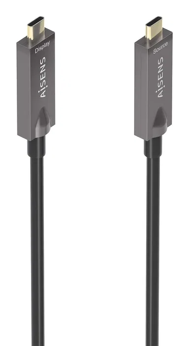 Aisens Cable USB-C a USB-C 3.1 Gen2 10Gbps 60W 15m Negro