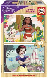 EDUCA BORRAS Puzzle 2x50 piezas Disney Princess