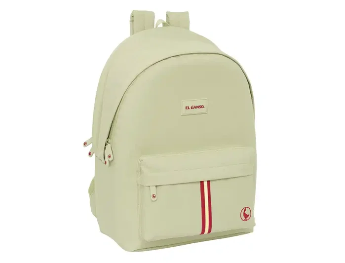 Safta Mochila Doble para Portátil 15,6'' con USB El Ganso Basics Beige