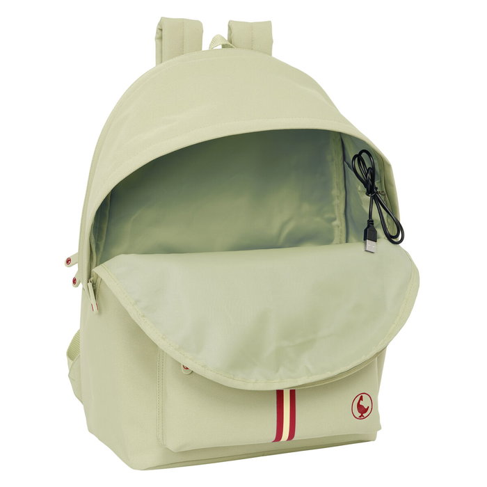 Safta Mochila Doble para Portátil 15,6'' con USB El Ganso Basics Beige