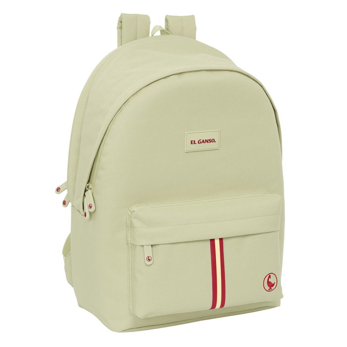 Safta Mochila Doble para Portátil 15,6'' con USB El Ganso Basics Beige