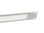 Equip 327533 Panel pasacables con cepillo para rack, Acero, Gris claro (RAL 7035), Capacidad 1U