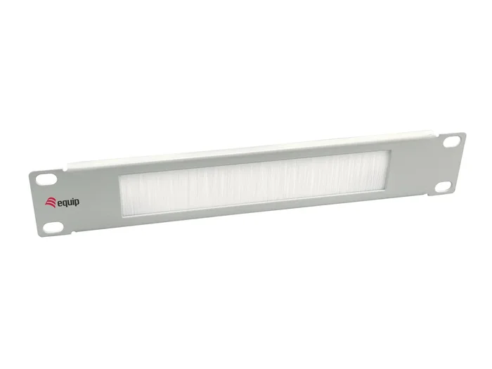 Equip 327533 Panel pasacables con cepillo para rack, Acero, Gris claro (RAL 7035), Capacidad 1U Equip 327533 Panel pasacables con cepillo para rack, Acero, Gris claro (RAL 7035), Capacidad 1U
