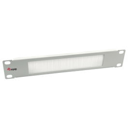 Equip Panel pasacables con cepillo para armario rack 10" color gris claro RAL 7035