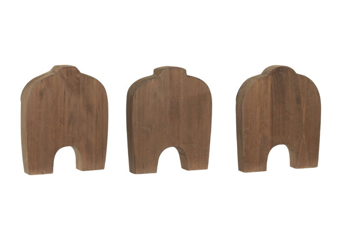 DKD Home Decor Figura de Madera Reciclada Mariner Surtido de 3