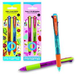 Mitama Fun Bolígrafo de 4 Colores Surtido