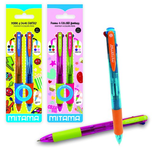 Mitama Fun Bolígrafo de 4 Colores Surtido Mitama Fun Bolígrafo de 4 Colores Surtido