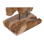 DKD Home Decor Escultura de Teca Tallada Marrón