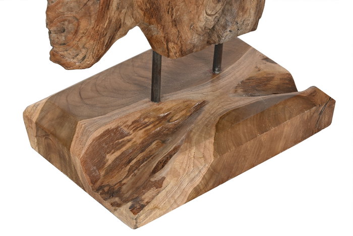DKD Home Decor Escultura Indonesia 1c24 Teca Marron 20 x 137 x 28 cm
