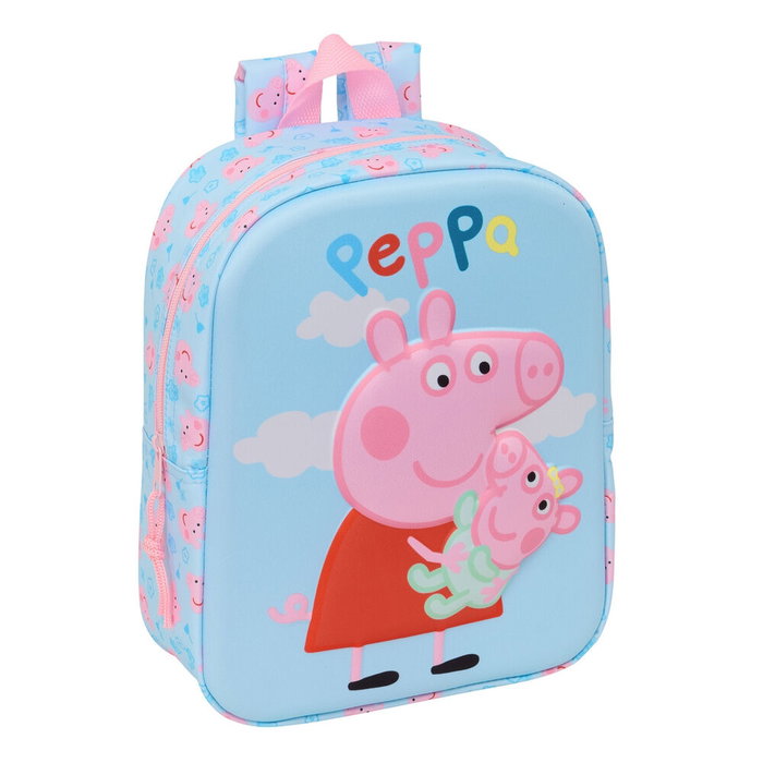 Safta Mochila Guardería 3D Peppa Pig 27x22x10cm