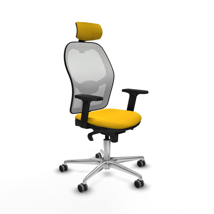 PIQUERAS Y CRESPO Silla de oficina Jorquera Amarillo y Blanco PIQUERAS Y CRESPO Silla de oficina Jorquera Amarillo y Blanco