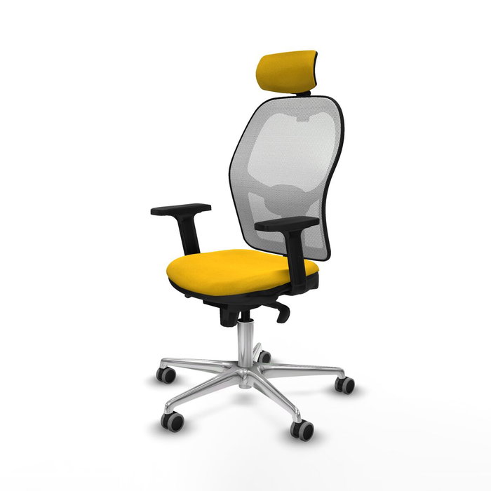 PIQUERAS Y CRESPO Silla de oficina Jorquera Amarillo y Blanco PIQUERAS Y CRESPO Silla de oficina Jorquera Amarillo y Blanco