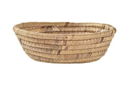 DKD Home Decor Centro de Mesa Junco Marrón Natural 25x25x8 cm