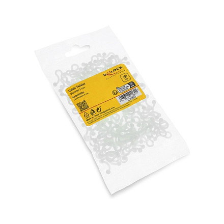 DeLOCK Kabeldriller Ø 5 mm transparente, 100 unidades DeLOCK Kabeldriller Ø 5 mm transparente, 100 unidades