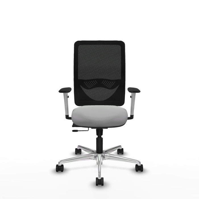 PIQUERAS Y CRESPO Silla de oficina Zulema Gris claro y Negro