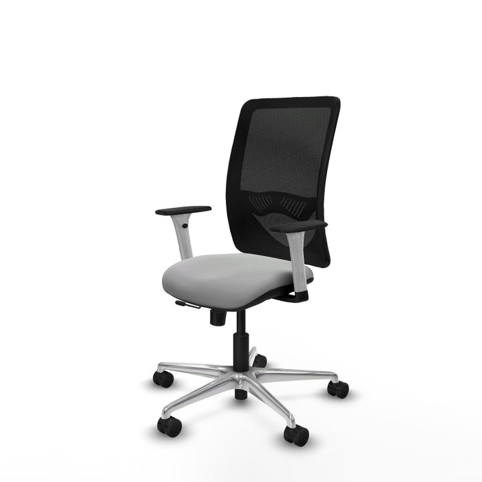 PIQUERAS Y CRESPO Silla de oficina Zulema Gris claro y Negro