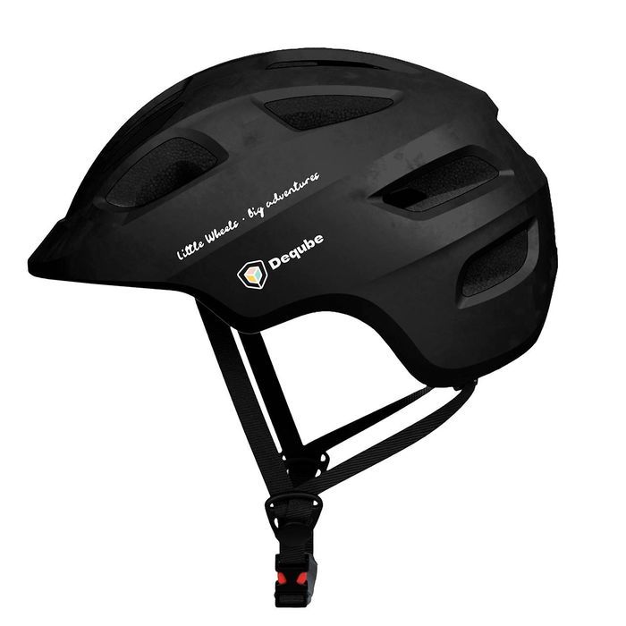 Deqube Casco Bicicleta Infantil Negro para Niños de 2-5 Años Talla Ajustable 48-52cm Deqube Casco Bicicleta Infantil Negro para Niños de 2-5 Años Talla Ajustable 48-52cm