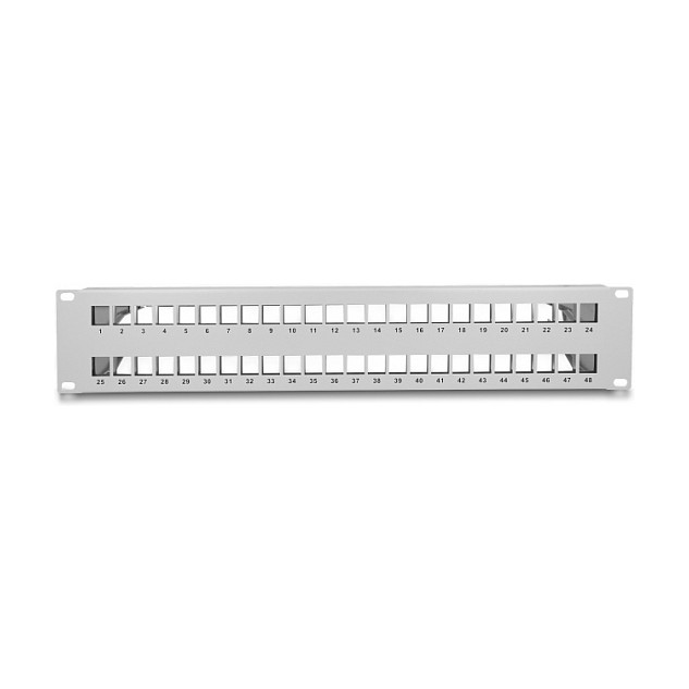 DeLOCK Panel de Conexión Keystone 48 Puertos 2U Gris DeLOCK Panel de Conexión Keystone 48 Puertos 2U Gris