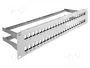 DeLOCK Patch Panel Keystone de 48 Puertos 2U Gris