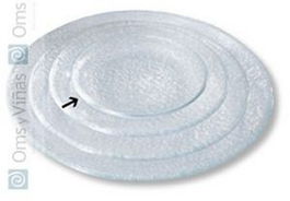 VAJILLA Coupe Plato Liso Translucido Diámetro 16 cm - Producto para Mesa (Set de 6)