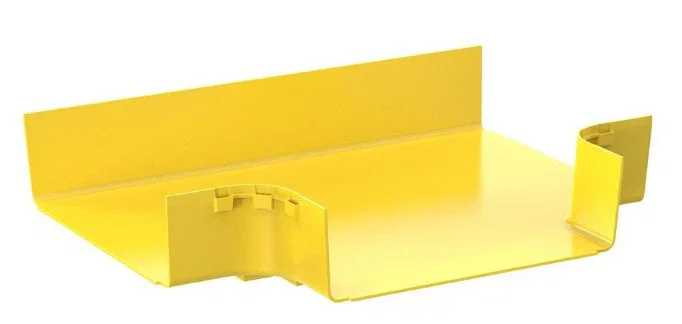 Panduit FRT12X4LYL Racor amarillo para sistema de ducto, ABS/PC, UL RoHS, 571.5x107.2x459.5 mm