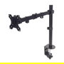 MANHATTAN Soporte de Monitor Articulado para Escritorio, Pantallas 13-32" hasta 8kg, 360° Giro, Inclinación ±45°, VESA 75/100, Negro
