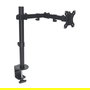 MANHATTAN Soporte de Monitor Articulado para Escritorio, Pantallas 13-32" hasta 8kg, 360° Giro, Inclinación ±45°, VESA 75/100, Negro