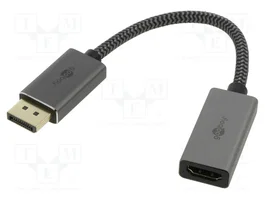 GOOBAY Cable DisplayPort 1.2 a HDMI 0,1m