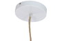 DKD Home Decor Lámpara de Techo de Yute y Metal Bordado Crudo