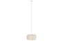 DKD Home Decor Lámpara de Techo de Yute y Metal Bordado Crudo
