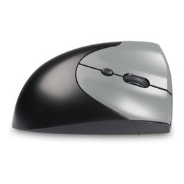 BakkerElkhuizen HandShake Maus Ratón Vertical Inalámbrico Óptico 6400 DPI Negro Gris
