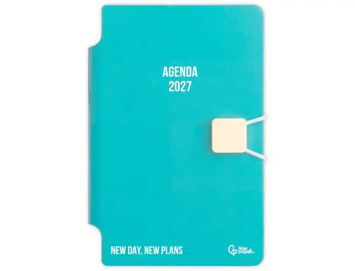 Liderpapel Agenda de Oficina 2027 Día por Página A5 Turquesa Liderpapel Agenda de Oficina 2027 Día por Página A5 Turquesa