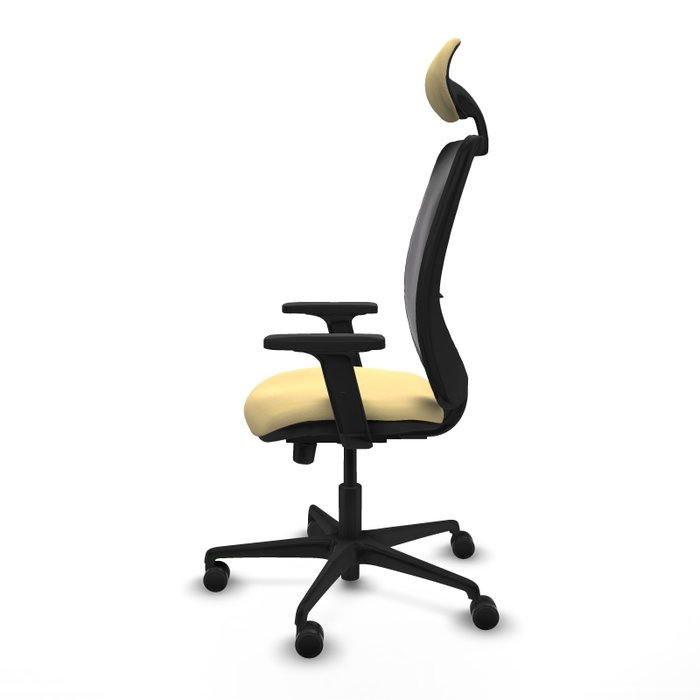 PIQUERAS Y CRESPO Silla de oficina Zulema con mecanismo Sincro/Traslack Crema y Negro PIQUERAS Y CRESPO Silla de oficina Zulema con mecanismo Sincro/Traslack Crema y Negro