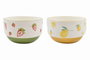DKD Home Decor Ensaladera de Porcelana Frutas 24 Surtida