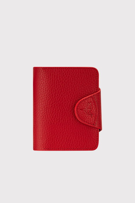 Zoozie Bags Tarjetero de Piel Genuina Rojo 8.5x2x11 cm