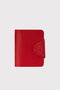 Zoozie Bags Tarjetero de Piel Genuina Rojo 8.5x2x11 cm