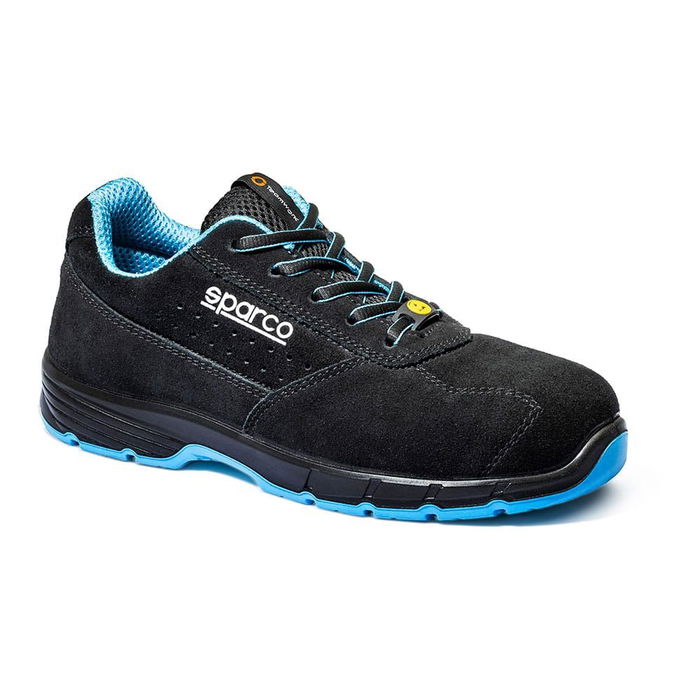 Sparco Zapato Deportivo de Seguridad Horizon Moreno Negro Talla 46 ESD S1PS SR FO HRO Transpirable