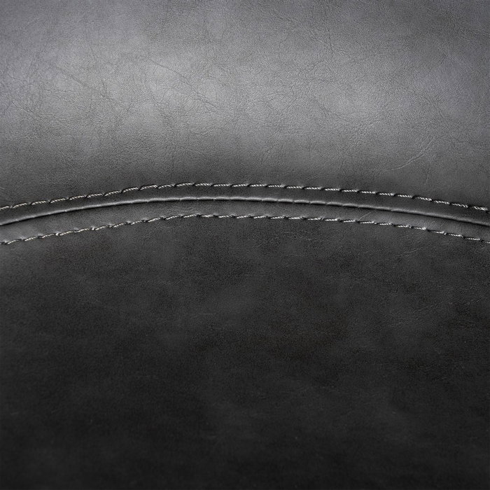 Silla Negro Metal / Simil Piel 59 X 50,50 X 81,50 cm (Set de 2)