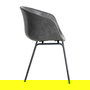 Silla Negro Metal / Simil Piel 59 X 50,50 X 81,50 cm (Set de 2)