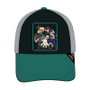 Gorra Visera Curva Parches My Hero Academia Turquesa 58 cm