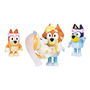 Famosa Bluey Pack de 4 Figuras, Personajes Diferentes Temas, 6 cm