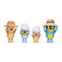 Famosa Bluey Pack de 4 Figuras, Personajes Diferentes Temas, 6 cm