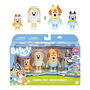 Famosa Bluey Pack de 4 Figuras, Personajes Diferentes Temas, 6 cm