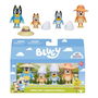 Famosa Bluey Pack de 4 Figuras, Personajes Diferentes Temas, 6 cm