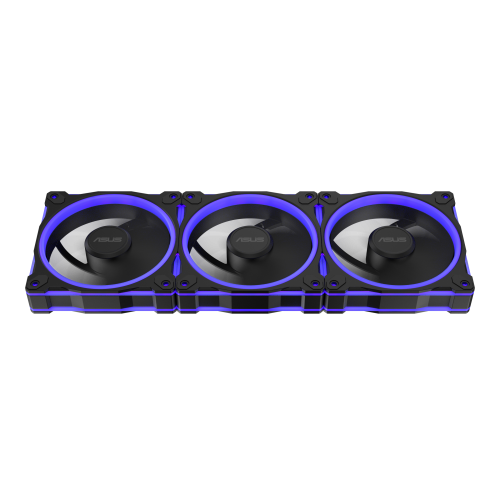 Asus MR120 Fan ARGB Black 3in1 Ventilador para Carcasa de Ordenador, 12 cm, Negro