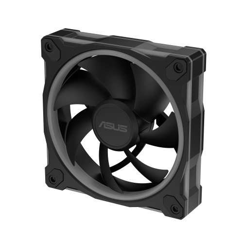 Asus MR120 Fan ARGB Black 3in1 Ventilador para Carcasa de Ordenador, 12 cm, Negro