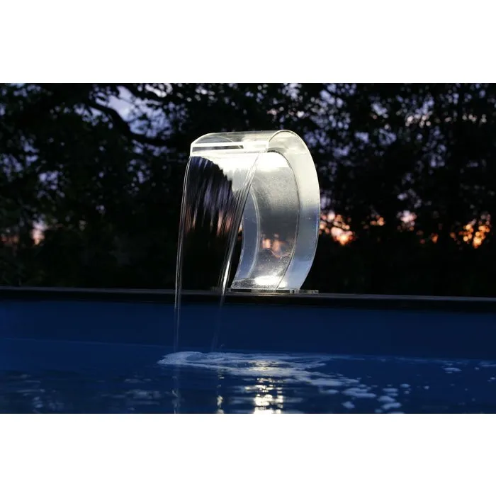 Ubbink Cascada Acrílica Mamba con 24 LED para Estanque, Dimensiones H54 x 47.5 x 30 cm - Modelo OUT7504637